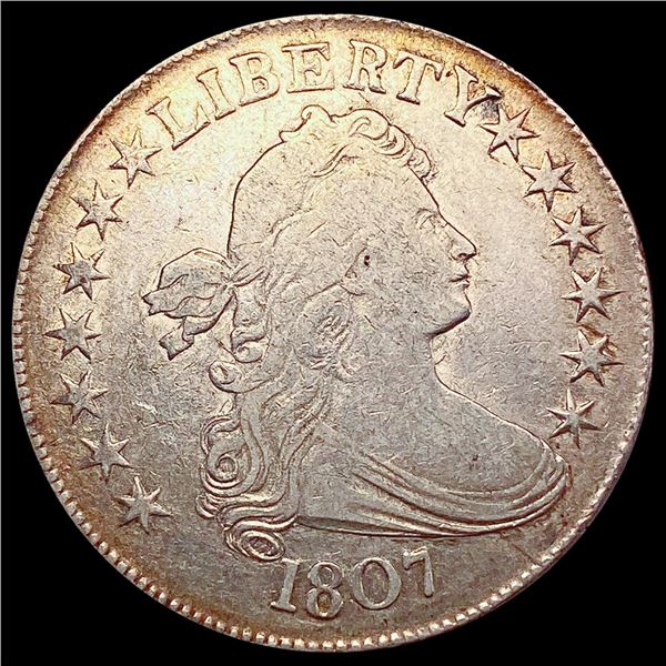 1807 Draped Bust Half Dollar LIGHTLY CIRCULATED