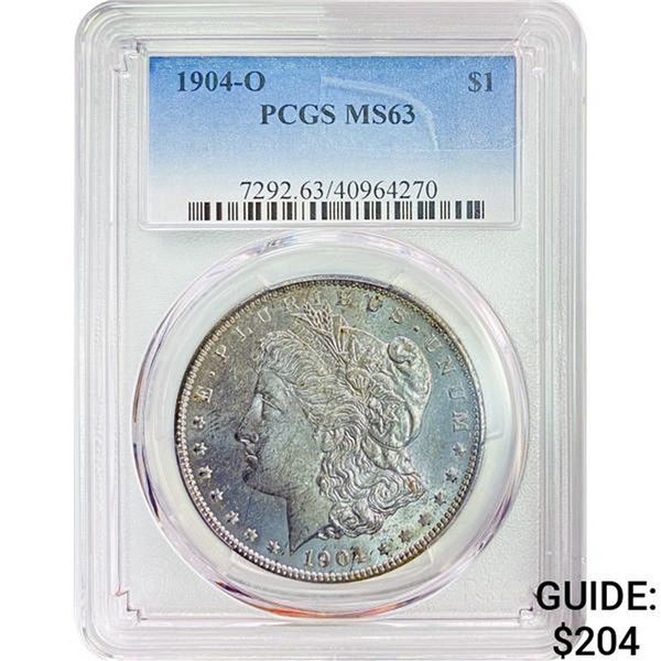 1904-O Morgan Silver Dollar PCGS MS63