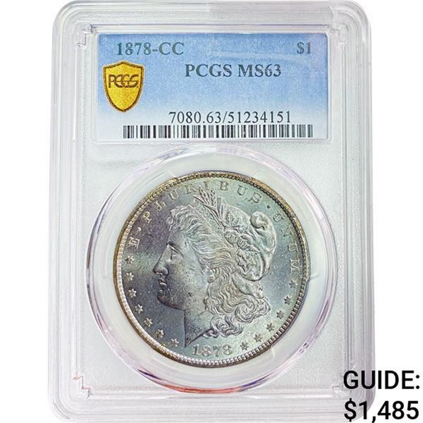1878-CC Morgan Dollar PCGS MS63