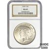 Image 1 : 1925 Peace Dollar NGC MS65