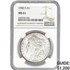 Image 1 : 1900-S Morgan Silver Dollar NGC MS61