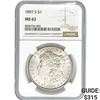 Image 1 : 1897-S Morgan Dollar NGC MS62