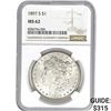 Image 1 : 1897-S Morgan Dollar NGC MS62