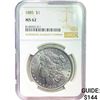 Image 1 : 1885 Morgan Silver Dollar NGC MS62