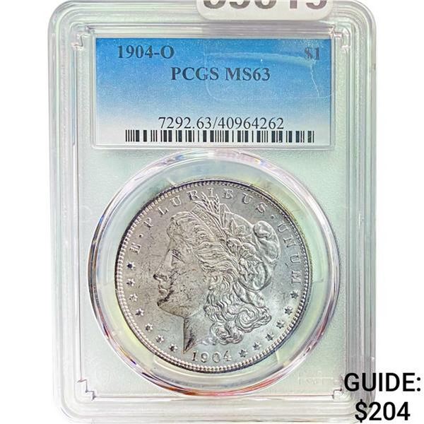 1904-O Morgan Silver Dollar PCGS MS63
