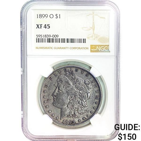 1899-O Morgan Silver Dollar NGC XF45
