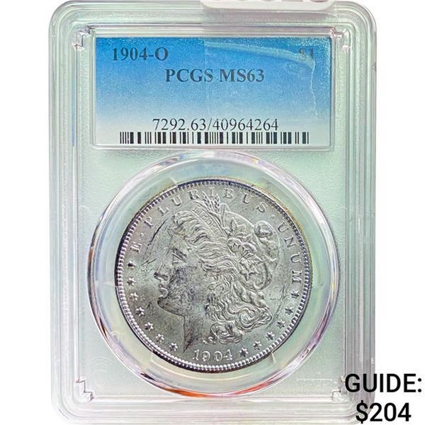 1904-O Morgan Silver Dollar PCGS MS63