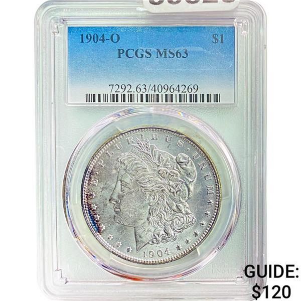 1904-O Morgan Silver Dollar PCGS MS63