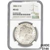 Image 1 : 1884-O Morgan Dollar NGC MS62