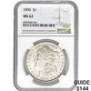 Image 1 : 1896 Morgan Silver Dollar NGC MS62