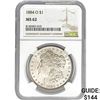 Image 1 : 1884-O Morgan Dollar NGC MS62