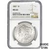Image 1 : 1887 Morgan Silver Dollar NGC MS63
