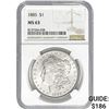 Image 1 : 1885 Morgan Silver Dollar NGC MS63