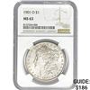 Image 1 : 1901-O Morgan Silver Dollar NGC MS63