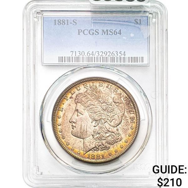1881-S Morgan Dollar PCGS MS64