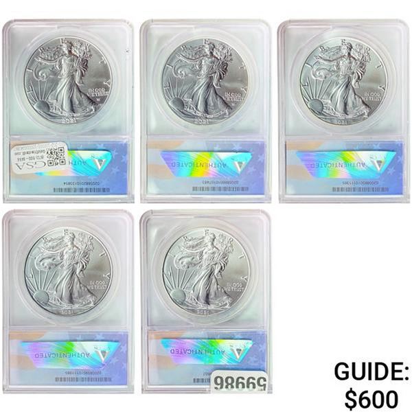 [5]2021 Silver Eagle MS70