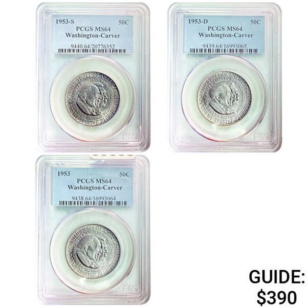 [3]1953 Washington/Carver Half Dollar MS64