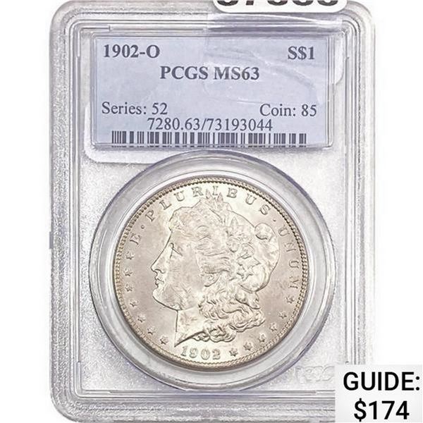 1902-O Morgan Silver Dollar PCGS MS63