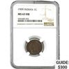 Image 1 : 1909 Indian 1C NGC MS63 RB