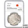 Image 1 : 1928 Peace Dollar NGC AU58