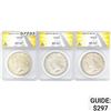 Image 1 : [3] 1923 Peace Dollar ANACS MS62