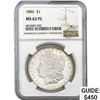 Image 1 : 1886 $1 Morgan Dollar NGC MS63 PL