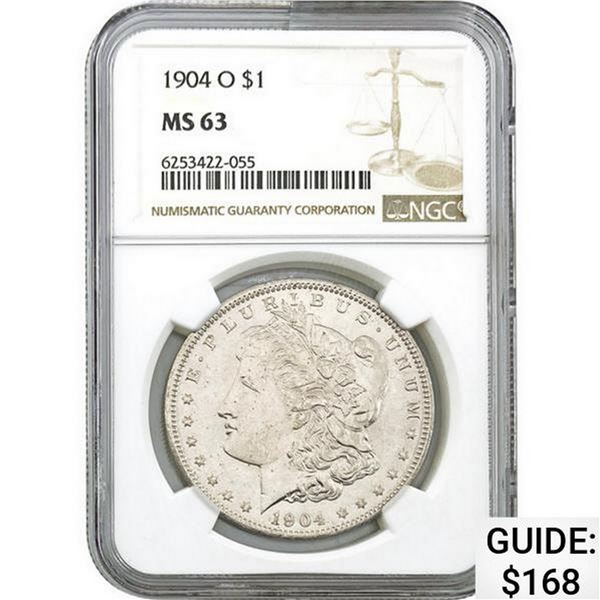 1904-O Morgan Dollar NGC MS63