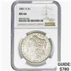 Image 1 : 1881-S Morgan Silver Dollar NGC MS66