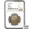 Image 1 : 1. 1934 Texas 50C NGC MS65 2. 1783 Washi