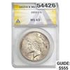 1923-D Silver Peace Dollar ANACS MS63