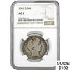 Image 1 : 1901-S Barber Half Dollar NGC AG3