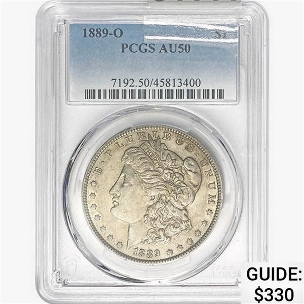 1889-O Morgan Silver Dollar PCGS AU50