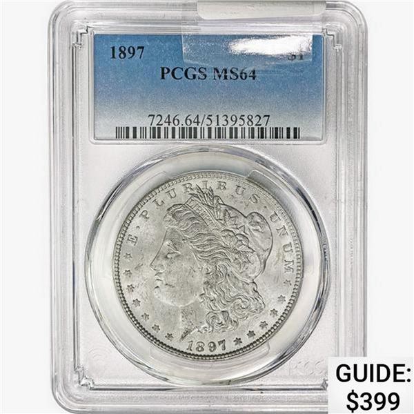 1897 Morgan Silver Dollar PCGS MS64
