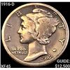 1916-D Mercury Dime NEARLY UNCIRCULATED