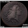 1793 Wreath Liberty Cap Cent LIGHTLY CIRCULATED