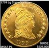 1799 Lg Stars Obverse $10 Gold Eagle GEM BU PL