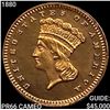 Image 1 : 1880 Rare Gold Dollar GEM PROOF CAM