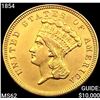 1854 $3 Gold Piece UNCIRCULATED