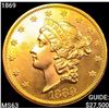 Image 1 : 1869 $20 Gold Double Eagle CHOICE BU