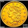 1834 $2.50 Gold Quarter Eagle UNCIRCULATED