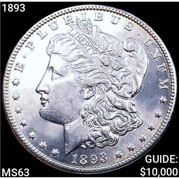1893 Morgan Silver Dollar CHOICE BU