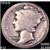 Image 1 : 1916-D Mercury Dime NICELY CIRCULATED