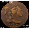 Image 1 : 1795 Plain Edge Liberty Cap Large Cent NEARLY UNCIRCULATED