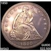 1850 Seated Liberty Dollar CHOICE BU