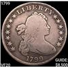 Image 1 : 1799 Draped Bust Dollar LIGHTLY CIRCULATED