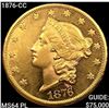 Image 1 : 1876-CC $20 Gold Double Eagle CHOICE BU PL