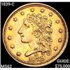 Image 1 : 1839-C $2.50 Gold Quarter Eagle UNCIRCULATED