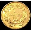 Image 2 : 1867 Rare Gold Dollar CHOICE AU