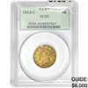 Image 1 : 1853-C $5 Gold Half Eagle PCGS VF20