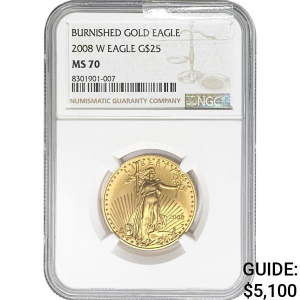 2008-W $25 American Gold Eagle 1/2OZ NGC MS70